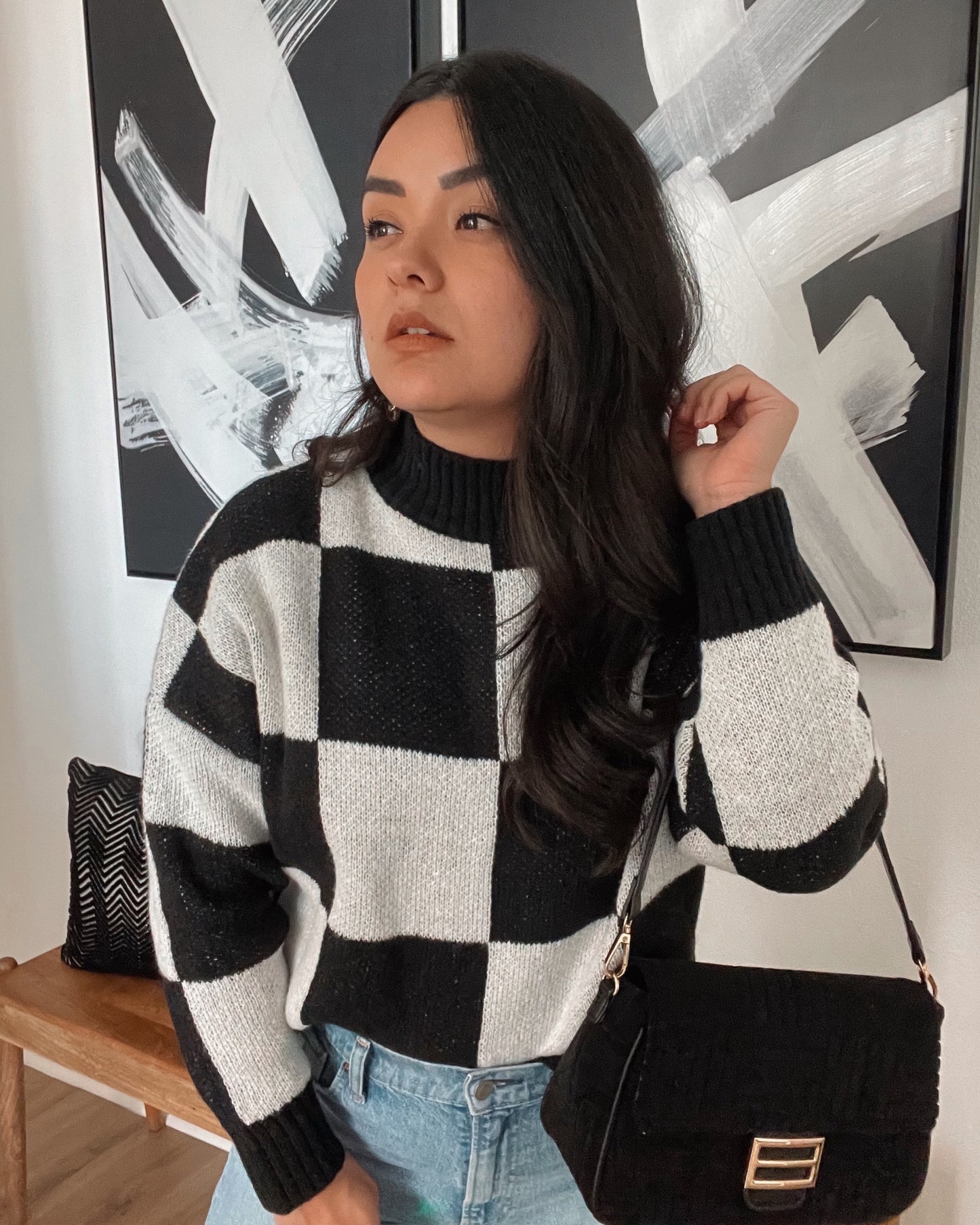 Aidan Checkered Sweater