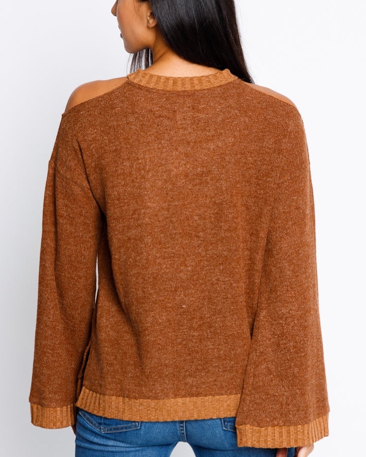 Copper Bell Sleeve Knit